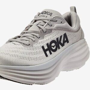 HOKA ONE ONE Men's Bondi 8 Running Shoes Sharkskin/Harbor Mist Sz 8 – Brand New